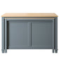 Medley Transitional Gray 54" Kitchen Island With Slide Out Table | KD-01-GY