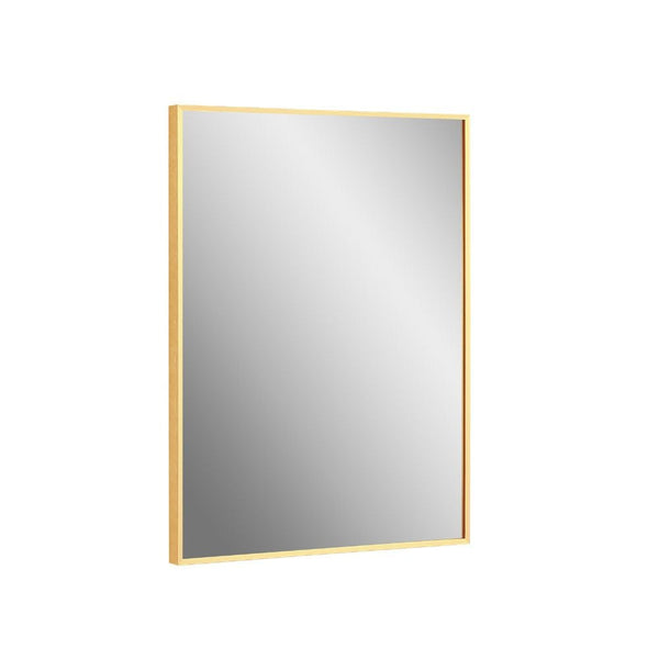 Vera Modern Rose Gold 24 W x 32 H Rectangular Mirror | MIR-2432-SQ-RG