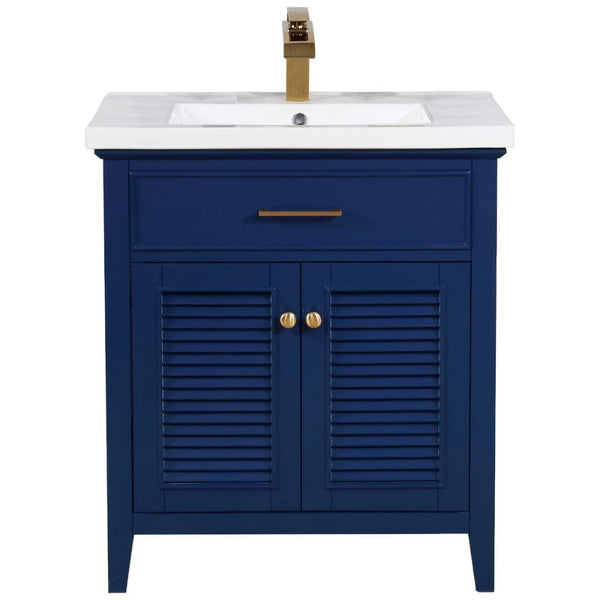 Cameron Transitional Blue 30 Single Sink Vanity | S09-30-BLU