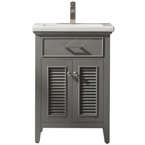 Cameron Transitional Gray 24 Single Sink Vanity | S09-24-GY