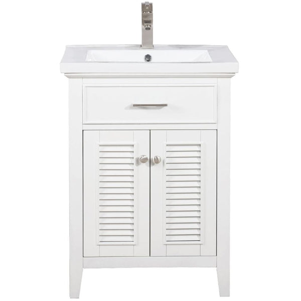 Cameron Transitional White 24 Single Sink Vanity | S09-24-WT