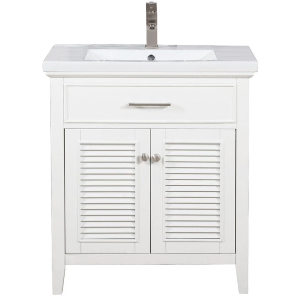 Cameron Transitional White 30 Single Sink Vanity_S09-30-WT