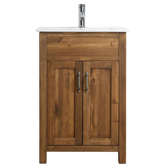 Design Element Bryson Transitional Walnut 24" Single Sink Vanity | DEC4002-S