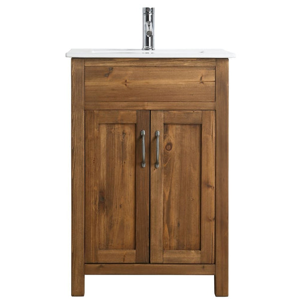 Design Element Bryson Transitional Walnut 24 Single Sink Vanity | DEC4002-S