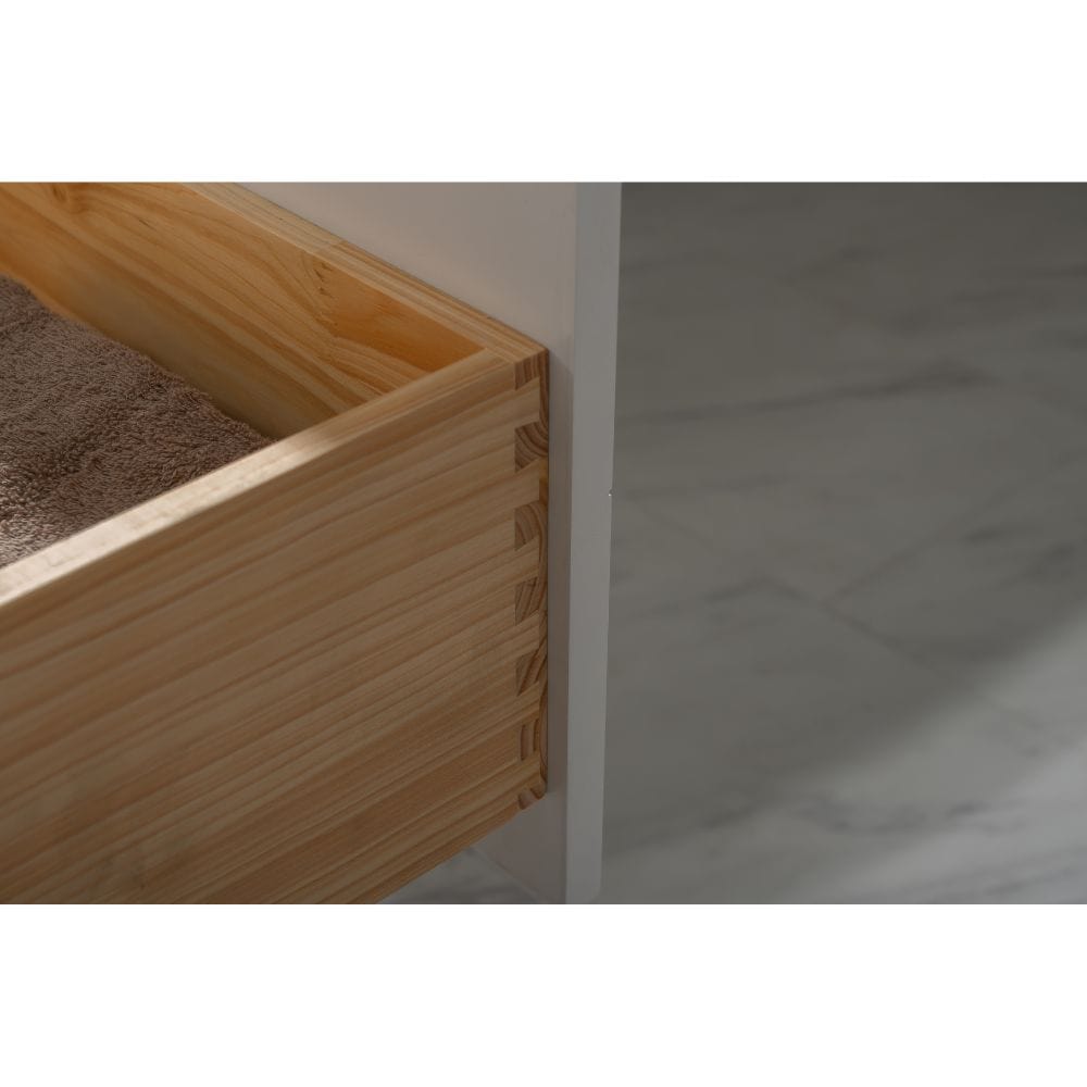 Design Element Vanities Logan Transitional White 30" Single Sink Vanity | S07-30-WT