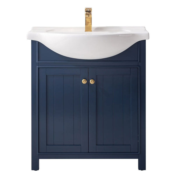 Marian 30 Single Sink Vanity In Blue By Design Element | S05-30-BLU