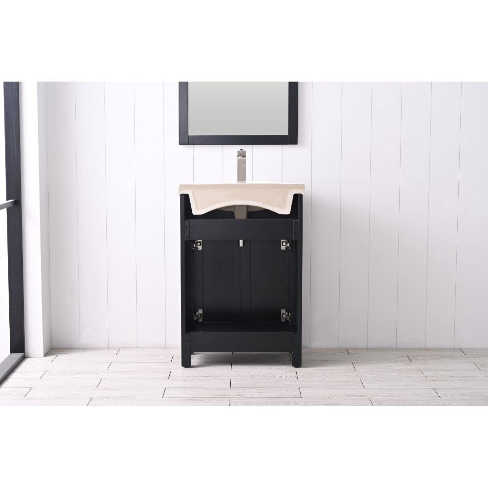 Design Element Vanities Marian Transitional Espresso 24" Single Sink Vanity | S05-24-ESP