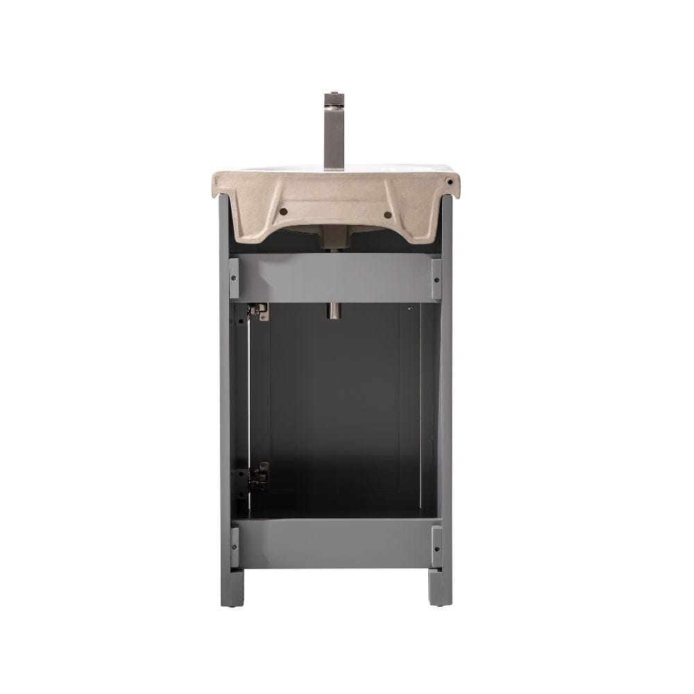 Design Element Vanities Marian Transitional Gray 20" Single Sink Vanity | S05-20-GY