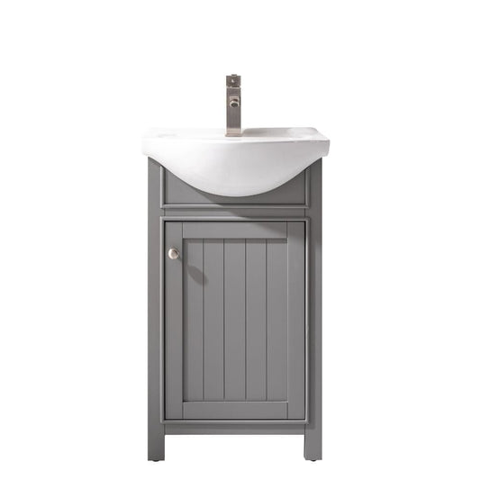 Marian Transitional Gray 20" Single Sink Vanity | S05-20-GY