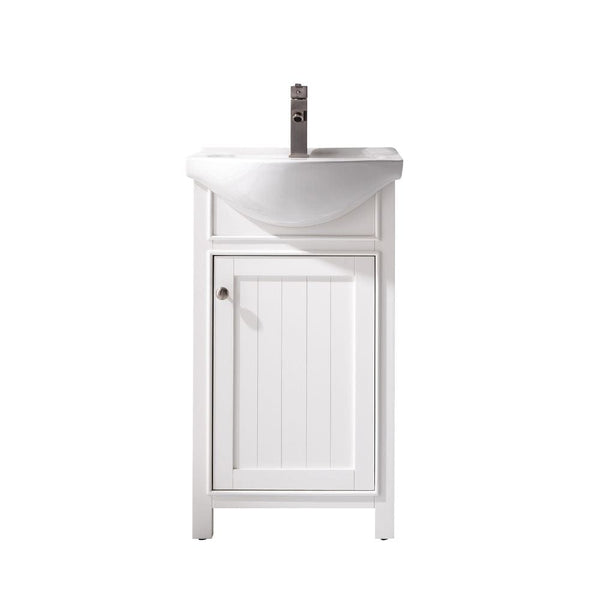 Marian 20 Single Sink Vanity In White By Design Element | S05-20-WT