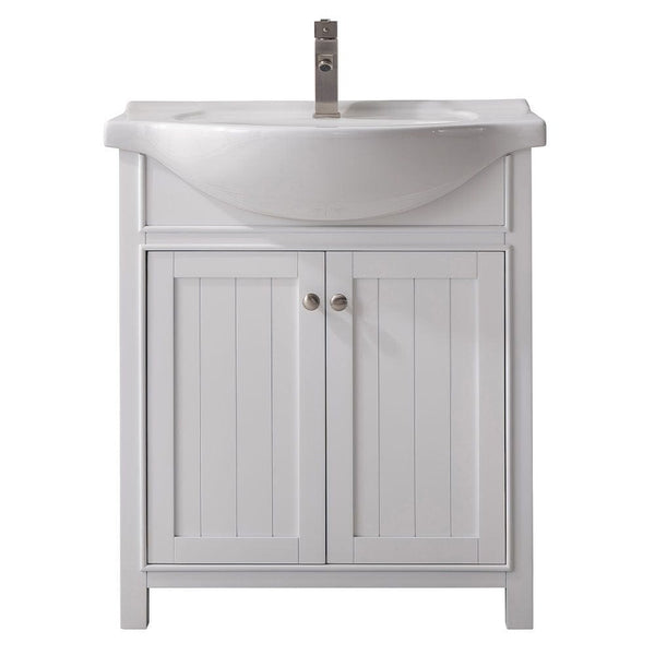 Marian Transitional White 30 Single Sink Vanity | S05-30-WT