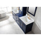 Milano Transitional Blue 84" Double Sink Bathroom Vanity Modular Set | ML-84MC-BLU