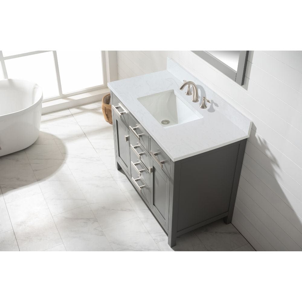 Valentino Modern Gray 42" Single Sink Vanity | V01-42-GY
