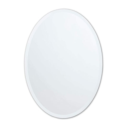 Vera Modern 20" W x 28" H Oval Frameless Mirror | MIR-2028-OV-FL-PK1