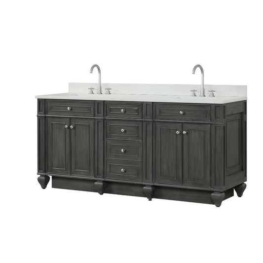 Winston Traditional Gray 72" Double Vanity | WN-72-GY