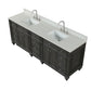 Winston Traditional Gray 84" Double Vanity | WN-84-GY