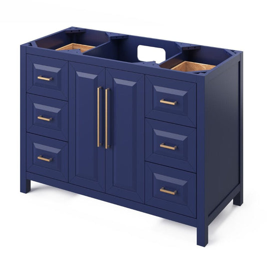 Storage provided by six dovetail drawers, dovetail rollout drawer, and adjustable shelf Square pulls included
