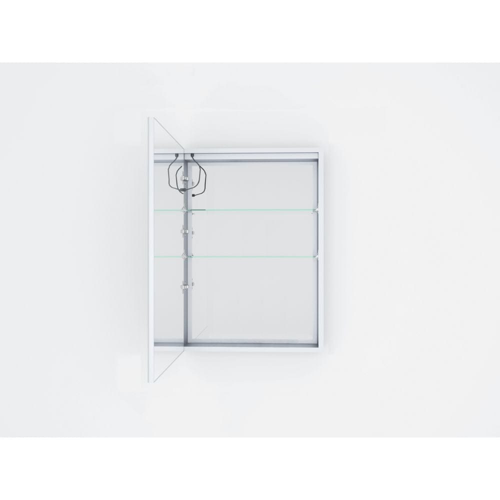 Lexora Medicine Cabinets Bracciano 24" Wide x 32" Tall LED Medicine Cabinet w/ Defogger | LB2432LEDMC