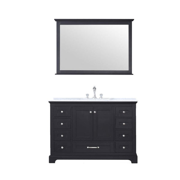Dukes Espresso 48 Single Sink Vanity Set, Carrara Marble Top | LD342248SGDSM46F