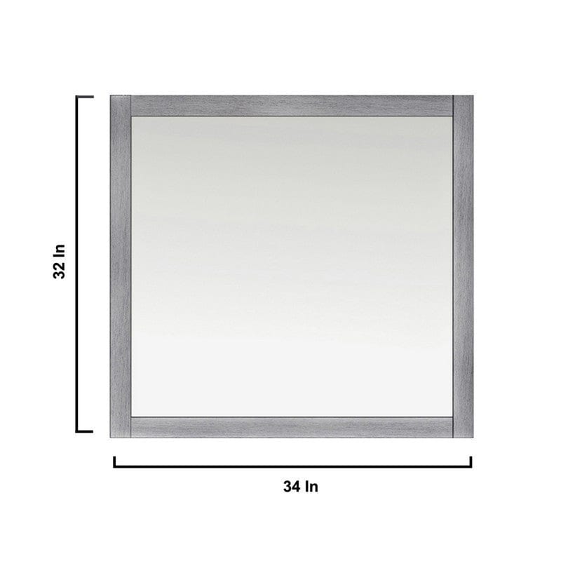 Lexora Vanities Jacques 36" Distressed Grey Single Vanity Set Carrara Marble Top - Left Version | LJ342236SDDSM34FL