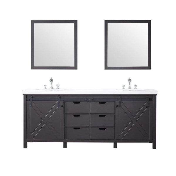 Marsyas Transitional Brown 80 Double Vanity Set | LM342280DCCSM30F