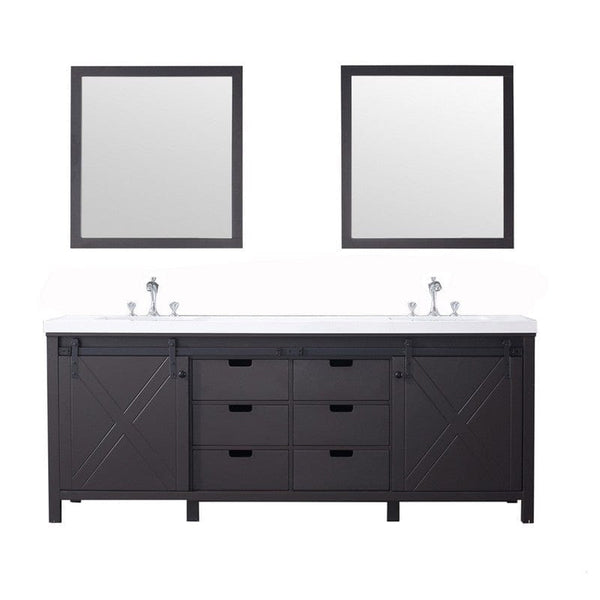 Marsyas Transitional Brown 84 Double Vanity Set | LM342284DCCSM34F