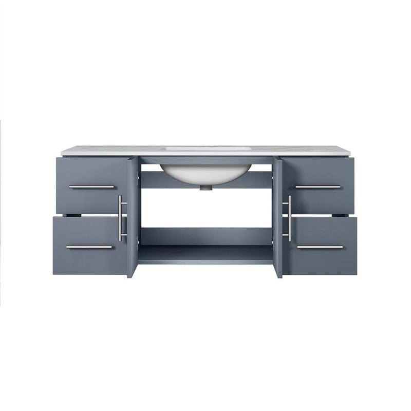 Lexora Vanity Base Cabinets Geneva Transitional Dark Grey 48" Single Vanity | LG192248DBDS000