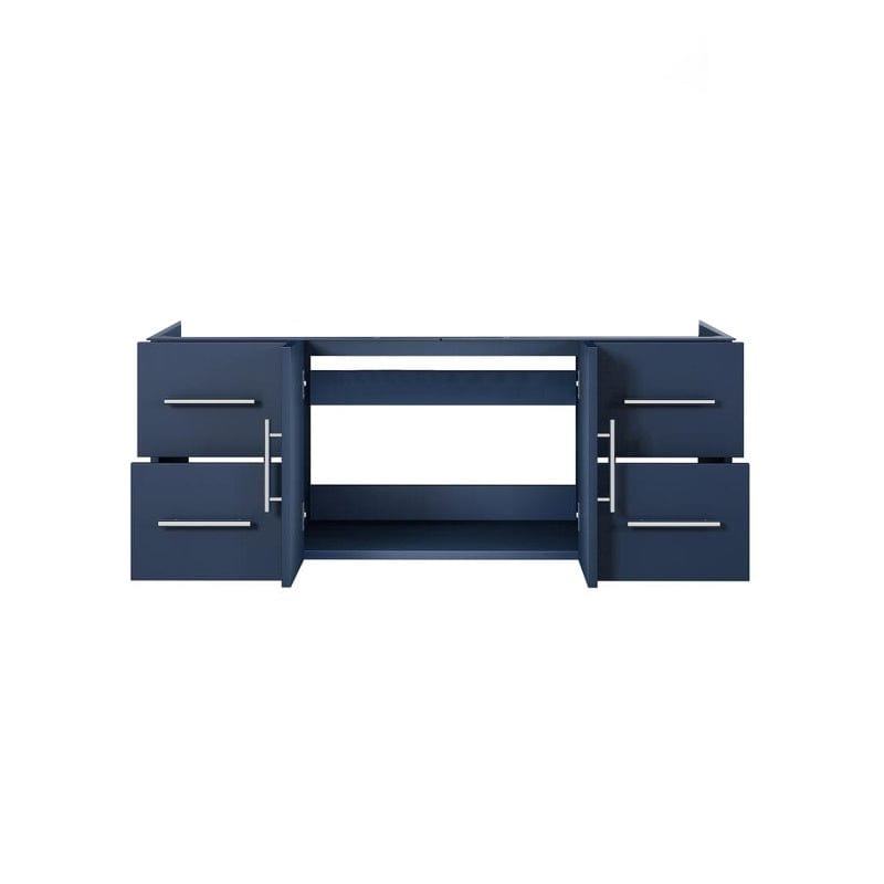 Lexora Vanity Base Cabinets Geneva Transitional Navy Blue 48" Vanity Cabinet Only | LG192248DE00000