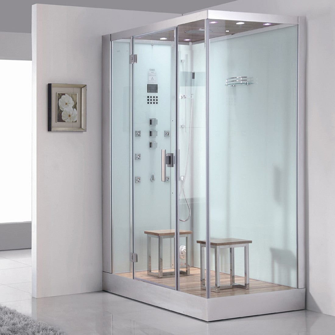 Ariel Steam Showers Ariel Platinum DZ961F8-W-L Steam Shower