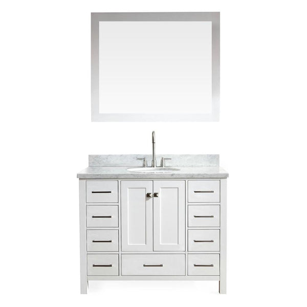ARIEL Cambridge 43 Single Sink Vanity Set in White