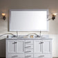 Ariel Cambridge 73 Double Sink Vanity Set in White