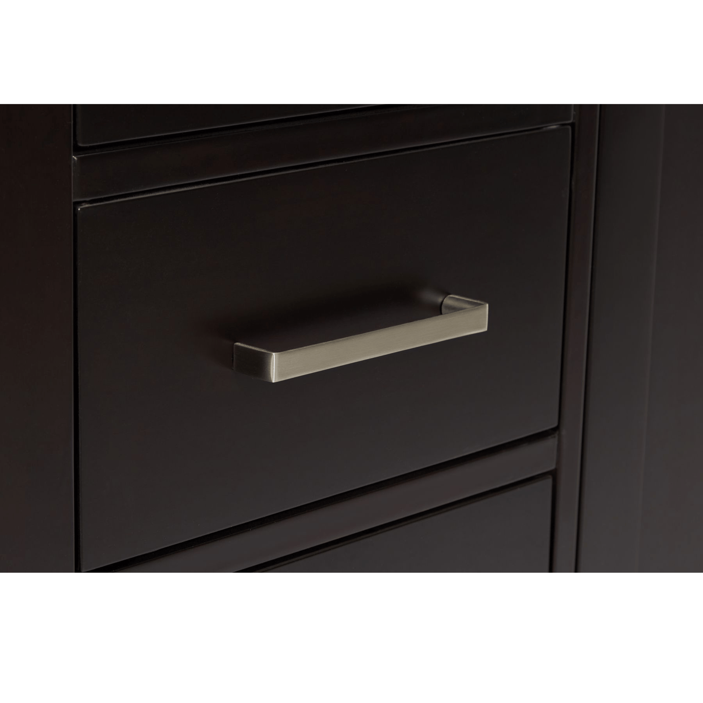 Ariel Vanities Ariel Cambridge Transitional Espresso 43" Right Offset Oval Sink Vanity w/ White Quartz Countertop