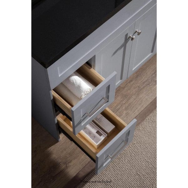 Ariel Vanities Ariel Hamlet 49" Modern Grey Single Rectangle Sink Vanity