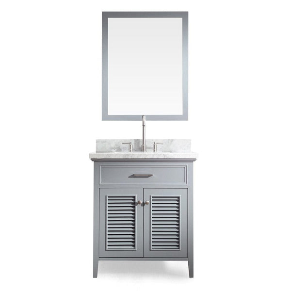 Ariel Kensington 31 Single Sink Vanity Set in Grey
