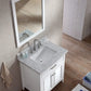 Ariel Kensington 31 Single Sink Vanity Set in White