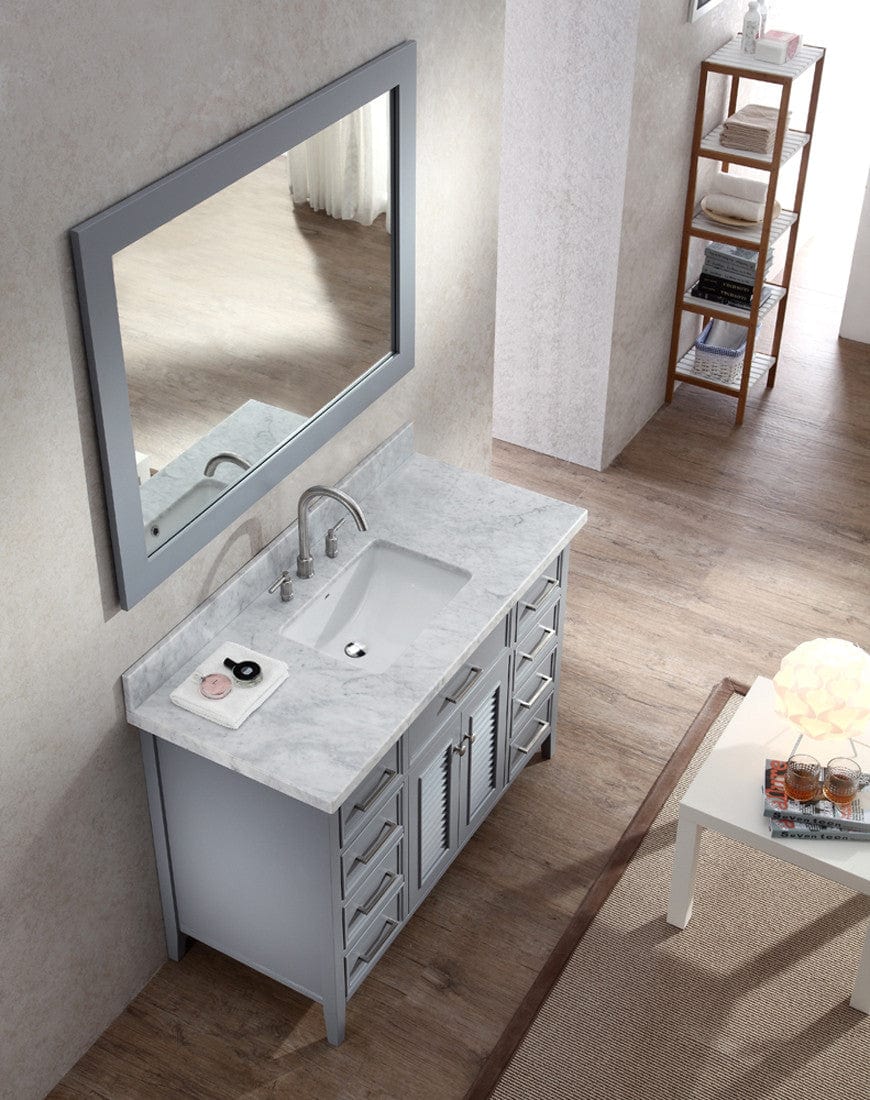 Ariel Kensington 49 Single Sink Vanity Set in Grey