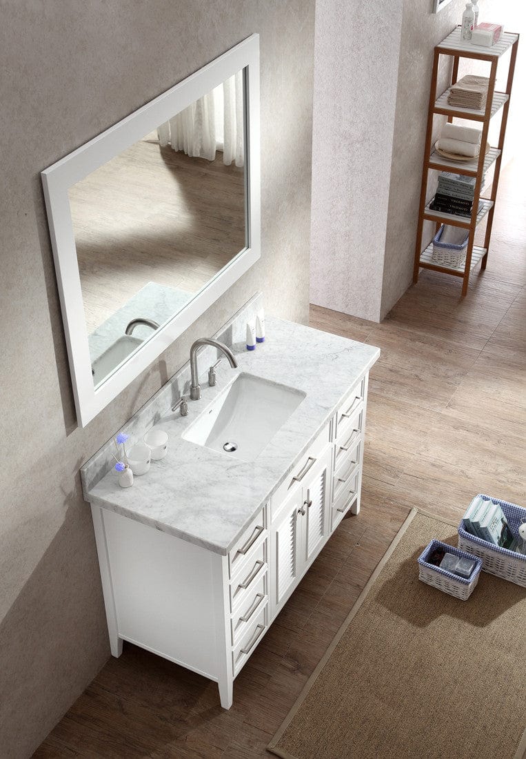 Ariel Kensington 49 Single Sink Vanity Set in White