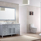 Ariel Kensington 61 Single Sink Vanity Set in Grey