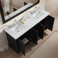 Ariel Westwood 73 Double Sink Vanity Set in Black