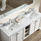 Ariel Westwood 73 Double Sink Vanity Set in White