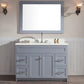 Ariel Hamlet 49 Single Sink Vanity Set with White Quartz Countertop in Grey