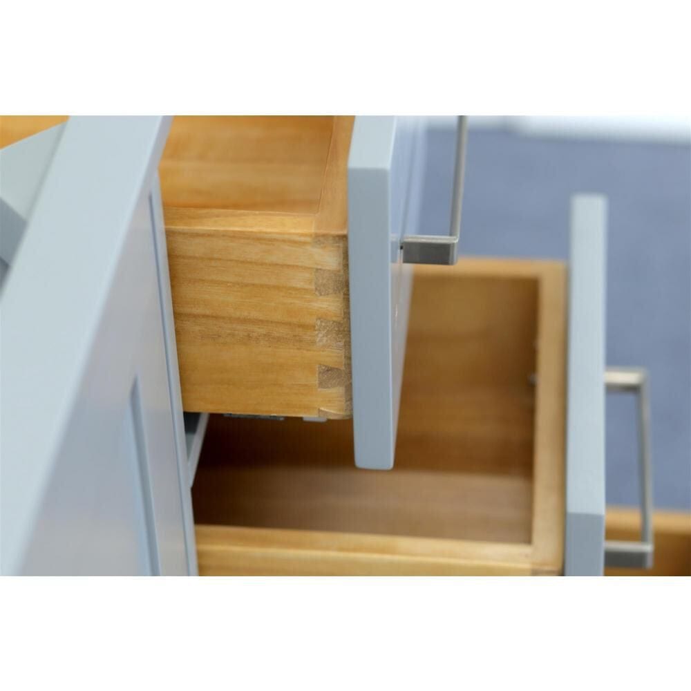 Ariel Vanity Base Cabinets Ariel Cambridge 60 Double Sink Base Cabinet In Grey