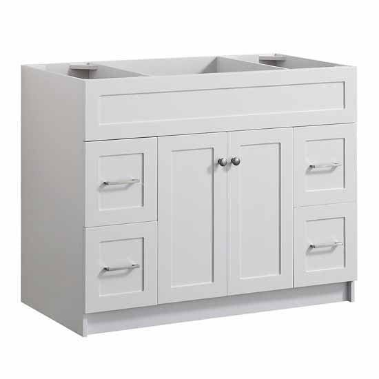 42 Single Sink Base Cabinet In White
