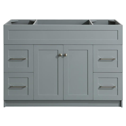 48" Single Sink Base Cabinet In Grey