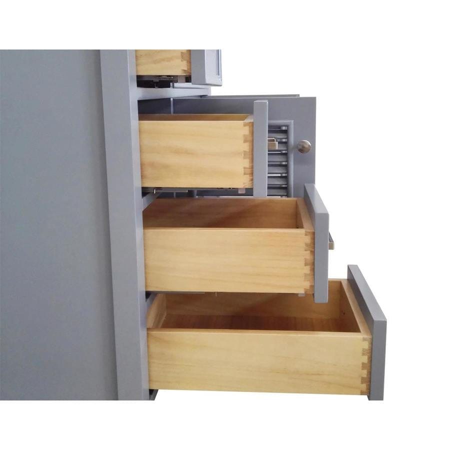 Ariel Vanity Base Cabinets Ariel Kensington 42 Right Offset Single Sink Base Cabinet In Grey