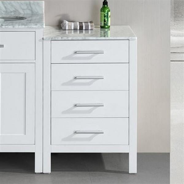 Design Element Linen and Side Cabinets Design Element London Stanmark 20" Cabinet in White