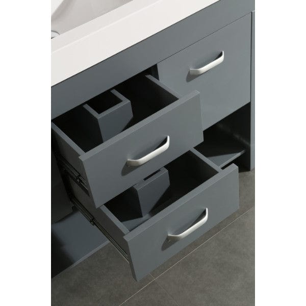 Design Element Vanities Citrus 48″ Gray Modern Single Sink Bathroom Vanity