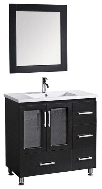 Design Element B36-DS | Stanton 36" Single Sink Vanity Set in Espresso