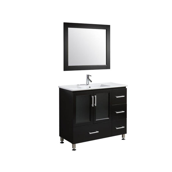 Design Element B40-DS | Stanton 40 Single Sink Vanity Set in Espresso Finish