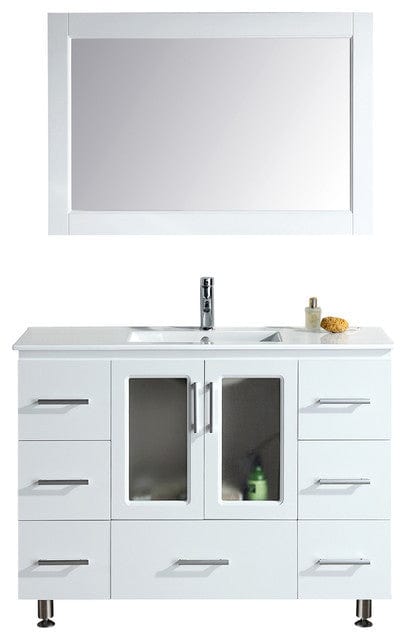 Stanton 48" Single Sink Vanity Set with Drop-In Sink in White
